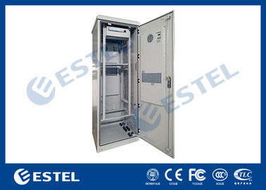 Aluminum Double Wall Outdoor Telecom Cabinet IP55 1 Unit PDU With Front Rear Access
