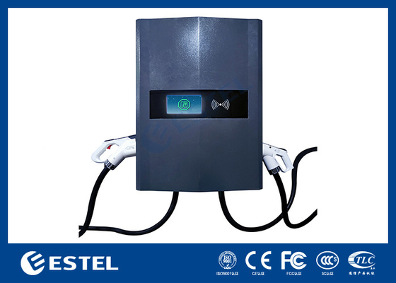 Çift Silahlı DC Hızlı EV Şarj Arabası 40kw 3Ph Duvar Kutusu IP54 Kapalı Şarj Arabası