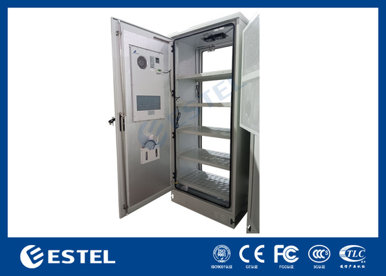 ET9070220-42U IP55 Dış Telekom Kabineti AC Klima ile Galvanizli Çelik Yapısı