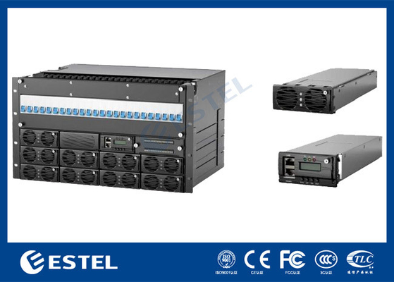 DC48V 450A yedek güç kaynağı sistemi 19 inç 6U Standart Düzeltme Gücü Telekomünikasyon Kabineti