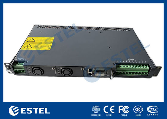 1U Rack Mount Telecom DC Güç Sistemi Entegre Dağıtım ve Akıllı Denetleyici ile