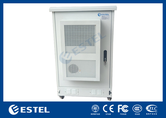 ET8080130A-22U Dış Telekom Kabinesi, Klima Soğutması ve Dört Tekerlekli