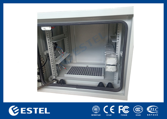 19 inç 9U İç Boyutlu 2 AC220V 50Hz Ventilatörlü Dış Telekom Kabineti ET6060500A-9U