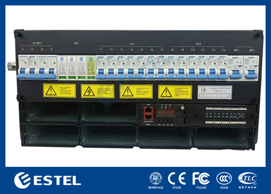 48V Plug-In Frame Güç kaynağı 5U Yüksekliği 19 inç Rack Kurulum 6 Düzleştirme Modülü ile