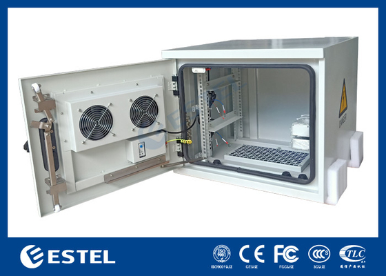 İki AC220V 50Hz fanı olan Polyester Toz Kaplama Dış Telekom Kabineti ET6060500A-9U