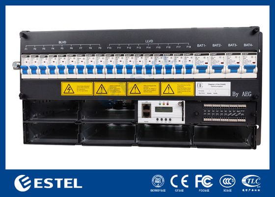 48V Plug-In Frame Güç kaynağı 5U Yüksekliği 19 inç Rack Kurulum 6 Düzleştirme Modülü ile