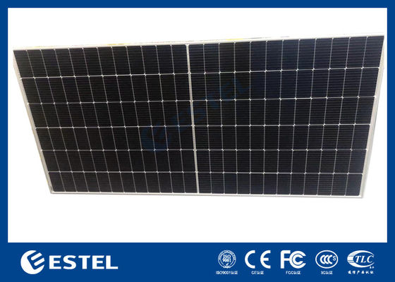 Yüksek Güç Çıktısı Mono Yarım Kesik Tek Modül 450W'den 600W'a kadar Telekom Güç Sistemi için Güneş Paneli