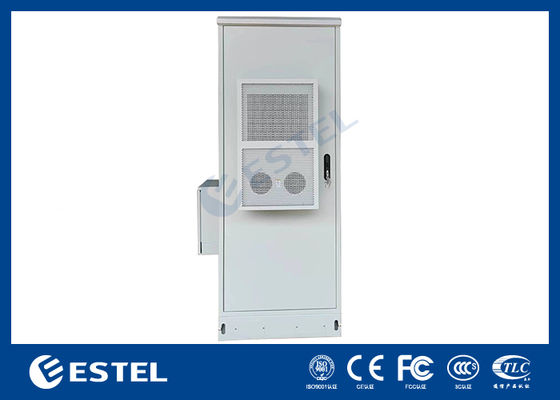 Çift Duvarlı 40U IP55 Dış Mekan Telekom Kabini, PDU ve Yan Kutusu ile 2000W Soğutma Kapasitesi 220VAC/48VDC Giriş Voltajı