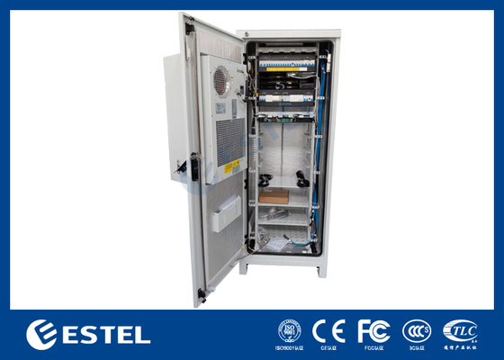 Galvanizli Sac Dış Mekan Telekom Kabini, Telekom Ekipmanları DC Güç Kaynağı Doğrultucuları için 9kW 150A Telekom Güç Sistemi