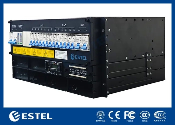 Galvanizli Sac Dış Mekan Telekom Kabini, Telekom Ekipmanları DC Güç Kaynağı Doğrultucuları için 9kW 150A Telekom Güç Sistemi