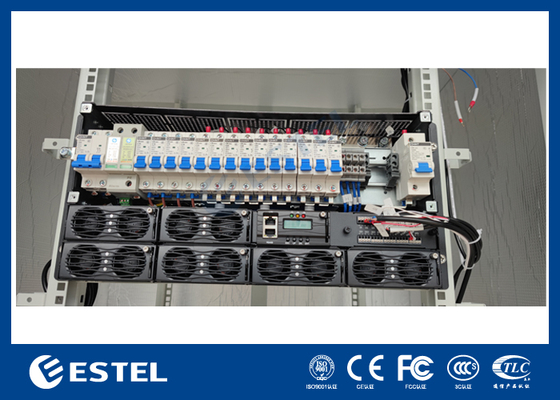 Dış Telekom Güç Sistemi Düzelticisi 30U 9kW'dan 18kW'ya kadar ölçeklenebilir Telekom DC Güç Sistemi ile Dış Dolabı
