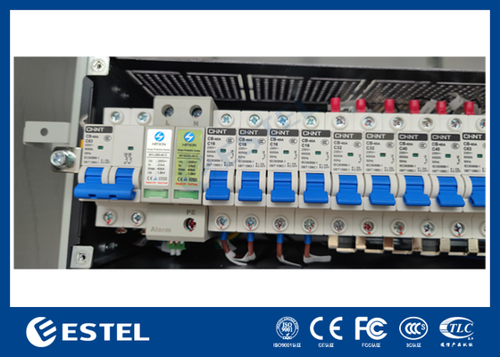 Dış Telekom Güç Sistemi Düzelticisi 30U 9kW'dan 18kW'ya kadar ölçeklenebilir Telekom DC Güç Sistemi ile Dış Dolabı