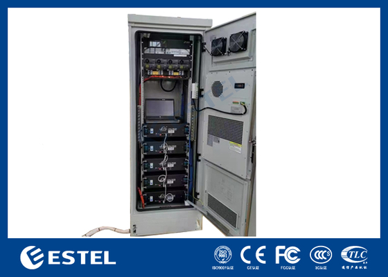 Entegre soğutma sistemi ve paslanmaz çelik ön kapısı ile 19 inç 18U Standart Dış Telekom Kabineti