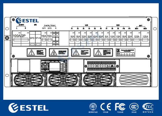 4-12kW 5U Alt Raf Telekom Redresör Sistemi ve Endüstriyel Uygulamalar için DC Güç Sistemi