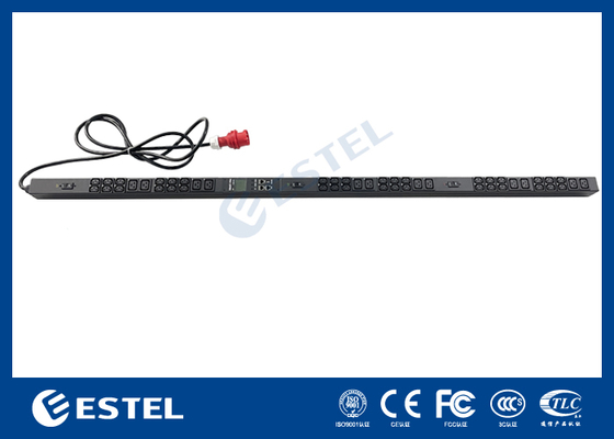 19 çıkış, Akıllı Protokoller PDU, Aşırı Koruma, 16A / 250V Kapasitesi ve Güvenilir Sunucu Rack Güç Dağıtımı ve Ekipman Güvenliği için Düz Plug Tasarımı.