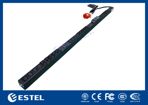 19 çıkış, Akıllı Protokoller PDU, Aşırı Koruma, 16A / 250V Kapasitesi ve Güvenilir Sunucu Rack Güç Dağıtımı ve Ekipman Güvenliği için Düz Plug Tasarımı.