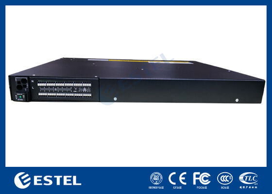Standart 19 İnç Genişliğe ve Esnek Ağ Oluşturma için Çoklu İletişim Portlarına Sahip 8kW 1U Telekom Güç Sistemi Alt Rafı