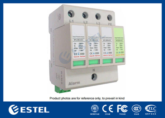 M1L385-40 II Güç Dağıtımı için Aşırı Gerilim Koruma Cihazı (AGK) - 40kA Dalgalanma Akımı, 230V/400VAC, Uzaktan Alarm Portu, DIN Ray Montajı, IP20, C Sınıfı Koruma