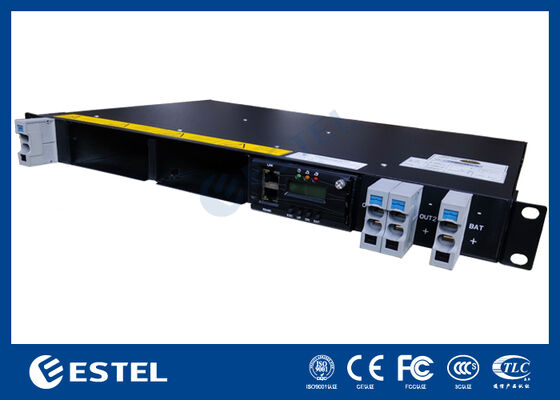 1U Rack Mount Telecom DC Güç Sistemi Entegre Dağıtım ve Akıllı Denetleyici ile