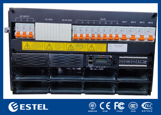 Entegre uzaktan kumanda ile 6U Telecom DC48V düzleyici güç sistemi