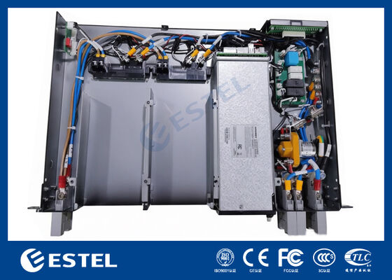 Telekom Güç Sistemi ET48150M7E21 8kW Kompakt 1U Rafı, İletişim Sistemleri için Pil Yönetimi ve Sıcak Takılabilir Modüllerle