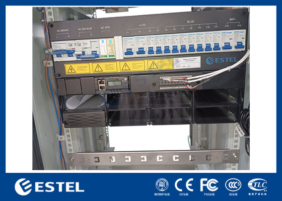 21U IP55 Entegre Telekom Kabini DC48V 24kw Doğrultucu Sistemi LLVD BLVD ile