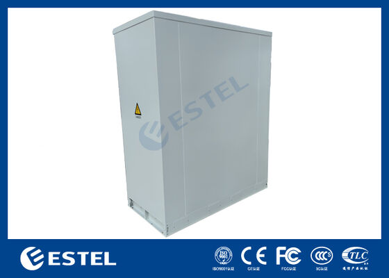 42U Two-Compartment Outdoor Telecom Cabinet 2400×1000×2100mm Single-Wall Enclosure with Battery Compartment