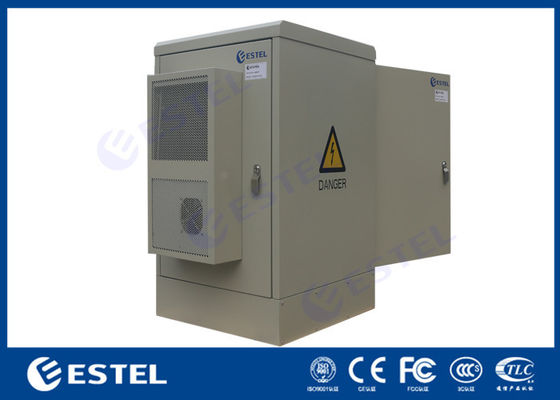 Soğutma İçin Klimalı İki Kapılı 16U IP65 Dış Mekan Telekom Kabine Zemin Montajı