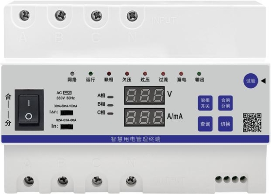 Bulut Kontrollü Üç Fazlı 80A Akıllı Elektrik Yönetim Terminali