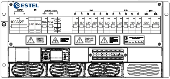 4-12kW 5U Raf Tipi Endüstriyel Kullanım İçin DC Güç Sistemi ET48200-003