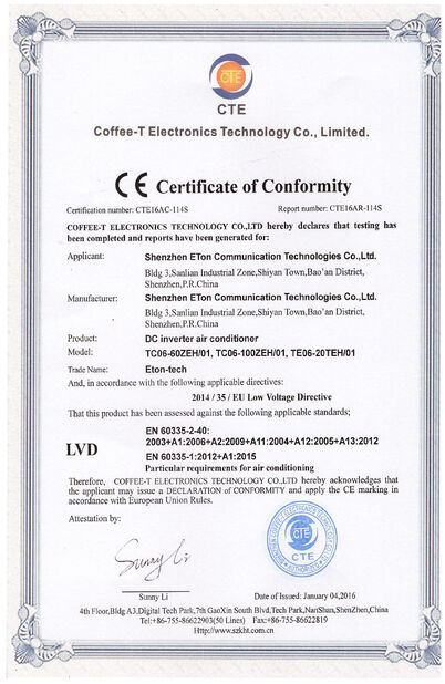 Çin ESTEL (GUANGDONG) TECHNOLOGY CO., LTD. Sertifikalar