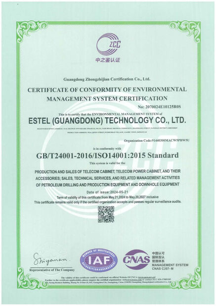 Çin ESTEL (GUANGDONG) TECHNOLOGY CO., LTD. Sertifikalar